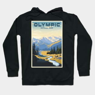 Olympic National Park Travel Poster Hoodie